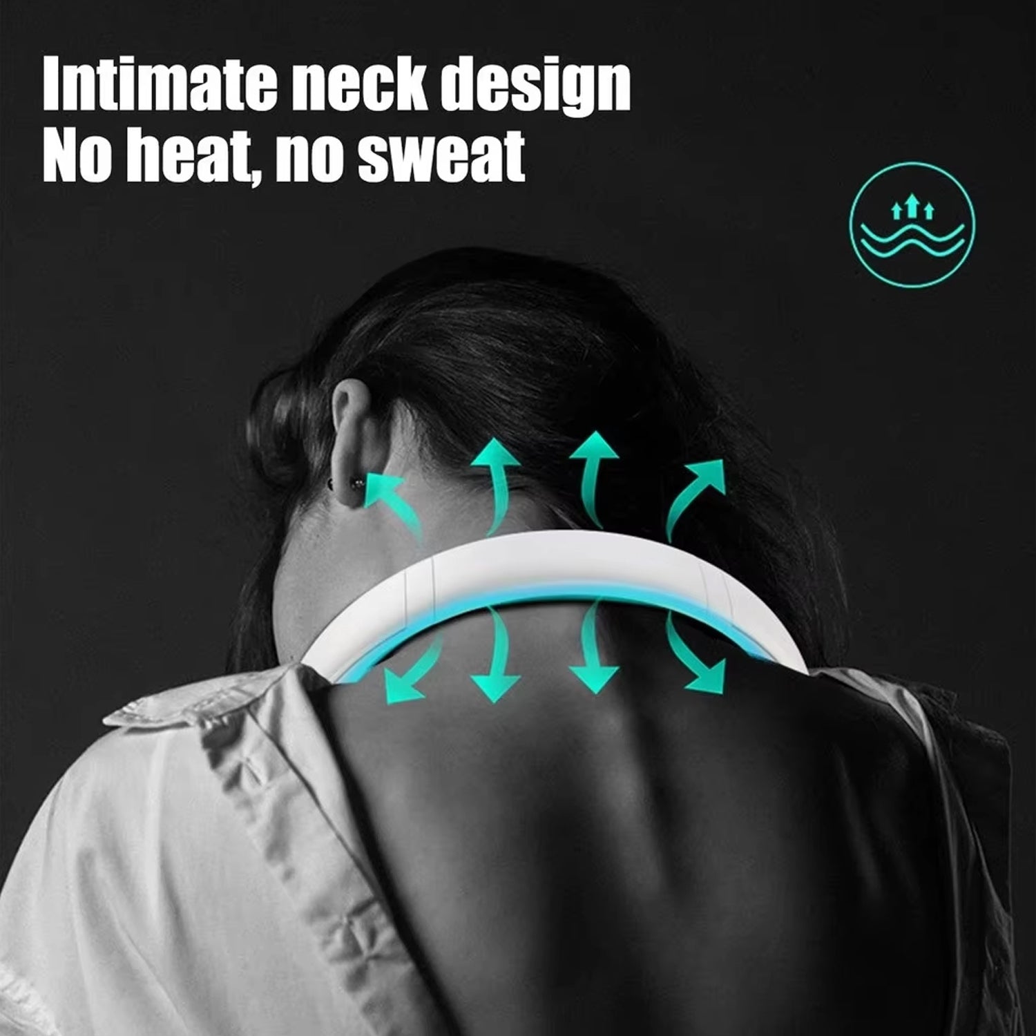Portable USB Rechargeable Neck Fan – Wearable, 3 Speeds, Headphone Design Portable USB Rechargeable Neck Fan – Wearable, 3 Speeds, Headphone Design